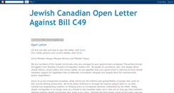 Desktop Screenshot of jewishopenletteragainstc49.blogspot.com