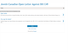 Tablet Screenshot of jewishopenletteragainstc49.blogspot.com