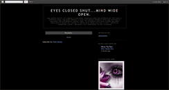 Desktop Screenshot of eyesclosedshutmindwideopen.blogspot.com