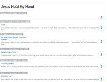 Tablet Screenshot of jesus-holdmyhand.blogspot.com