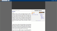 Desktop Screenshot of mumbaisearch.blogspot.com