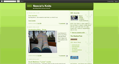 Desktop Screenshot of neeciesknits.blogspot.com