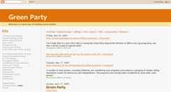 Desktop Screenshot of greenparty.blogspot.com