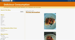 Desktop Screenshot of deliciousconsumption.blogspot.com