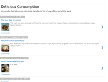 Tablet Screenshot of deliciousconsumption.blogspot.com