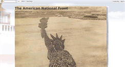 Desktop Screenshot of americannationalfront.blogspot.com