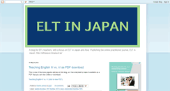 Desktop Screenshot of eltinjapan.blogspot.com