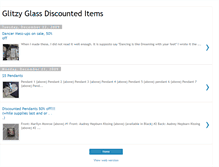Tablet Screenshot of glitzyglassdiscounteditems.blogspot.com