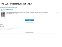 Tablet Screenshot of lostundergroundartshow.blogspot.com