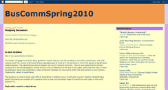 Desktop Screenshot of buscommspring2010.blogspot.com