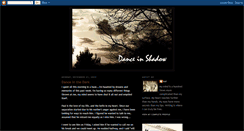 Desktop Screenshot of danceinshadow.blogspot.com