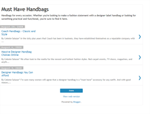 Tablet Screenshot of musthavehandbags.blogspot.com