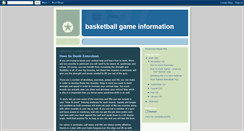 Desktop Screenshot of basketball-game-info.blogspot.com