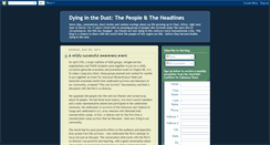 Desktop Screenshot of dyinginthedust.blogspot.com