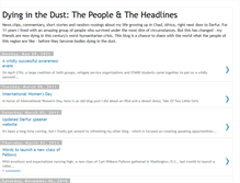 Tablet Screenshot of dyinginthedust.blogspot.com