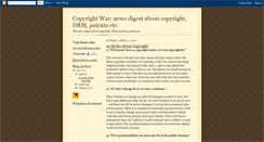 Desktop Screenshot of copyrightwar.blogspot.com
