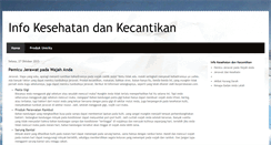 Desktop Screenshot of kesehatankecantikankita.blogspot.com