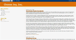 Desktop Screenshot of choosejoy-choosejoy.blogspot.com