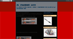 Desktop Screenshot of elcuadernoloco.blogspot.com