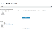 Tablet Screenshot of juliepowellskincare.blogspot.com