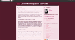 Desktop Screenshot of ecritssexysoda.blogspot.com