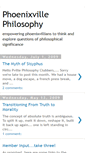 Mobile Screenshot of phoenixvillephilosophy.blogspot.com