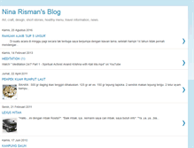 Tablet Screenshot of ninarisman.blogspot.com