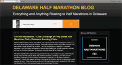 Desktop Screenshot of halfmarathonsdelaware.blogspot.com