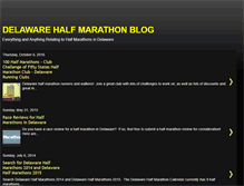 Tablet Screenshot of halfmarathonsdelaware.blogspot.com