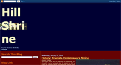 Desktop Screenshot of hillshrine.blogspot.com