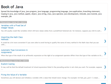 Tablet Screenshot of bookofjava.blogspot.com