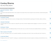 Tablet Screenshot of cowboydharma.blogspot.com