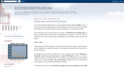 Desktop Screenshot of entiendefinanzas.blogspot.com