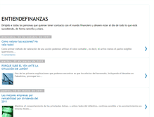 Tablet Screenshot of entiendefinanzas.blogspot.com