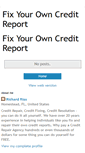 Mobile Screenshot of fixyourowncreditreport.blogspot.com