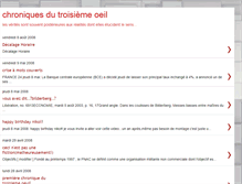 Tablet Screenshot of chroniques3emeoeil.blogspot.com