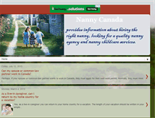 Tablet Screenshot of nannycanada.blogspot.com