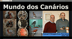 Desktop Screenshot of mundo-dos-canarios.blogspot.com