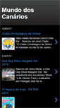 Mobile Screenshot of mundo-dos-canarios.blogspot.com