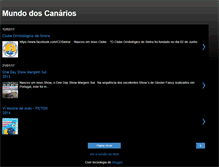 Tablet Screenshot of mundo-dos-canarios.blogspot.com