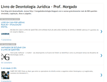 Tablet Screenshot of livrodeontologiajuridica.blogspot.com