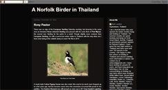 Desktop Screenshot of norfolkbirderinthailand.blogspot.com