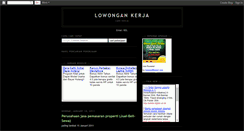 Desktop Screenshot of lorongkerja.blogspot.com