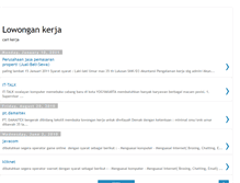 Tablet Screenshot of lorongkerja.blogspot.com