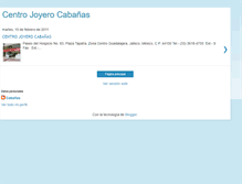 Tablet Screenshot of centrojoyerocabanas.blogspot.com