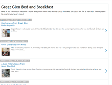 Tablet Screenshot of greatglenbandb.blogspot.com