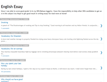 Tablet Screenshot of englishessayforstudents.blogspot.com