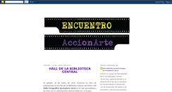 Desktop Screenshot of encuentroaccionarte.blogspot.com