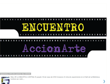 Tablet Screenshot of encuentroaccionarte.blogspot.com