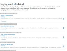 Tablet Screenshot of buyingusedelectrical.blogspot.com